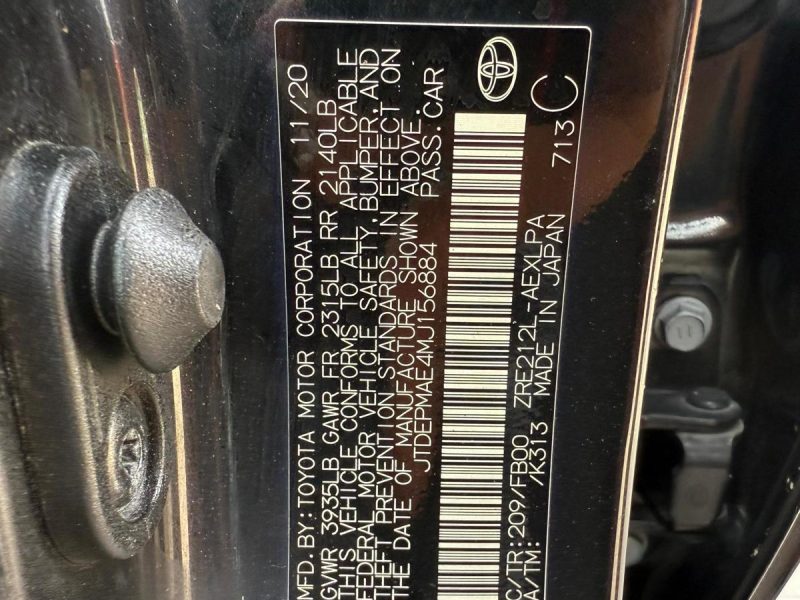 2021 TOYOTA COROLLA LE